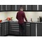 Newage Products Bold Series 62" Project Centre with Stainless Steel Top, Red 53827 - alternate 8